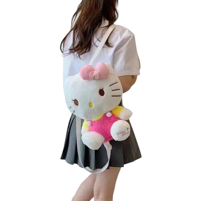 Delightful Kitty Plush Backpack:The Perfect Blend of Cuteneses and comfort.