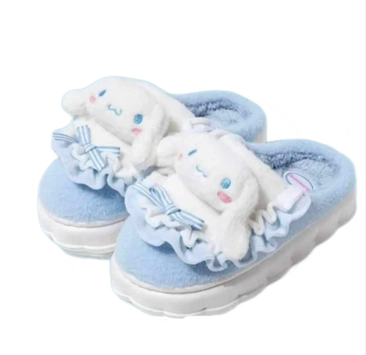 Haz que tu tiempo en casa sea más divertido♪ Mis pantuflas mullidas Melo &amp; Cinnamoroll