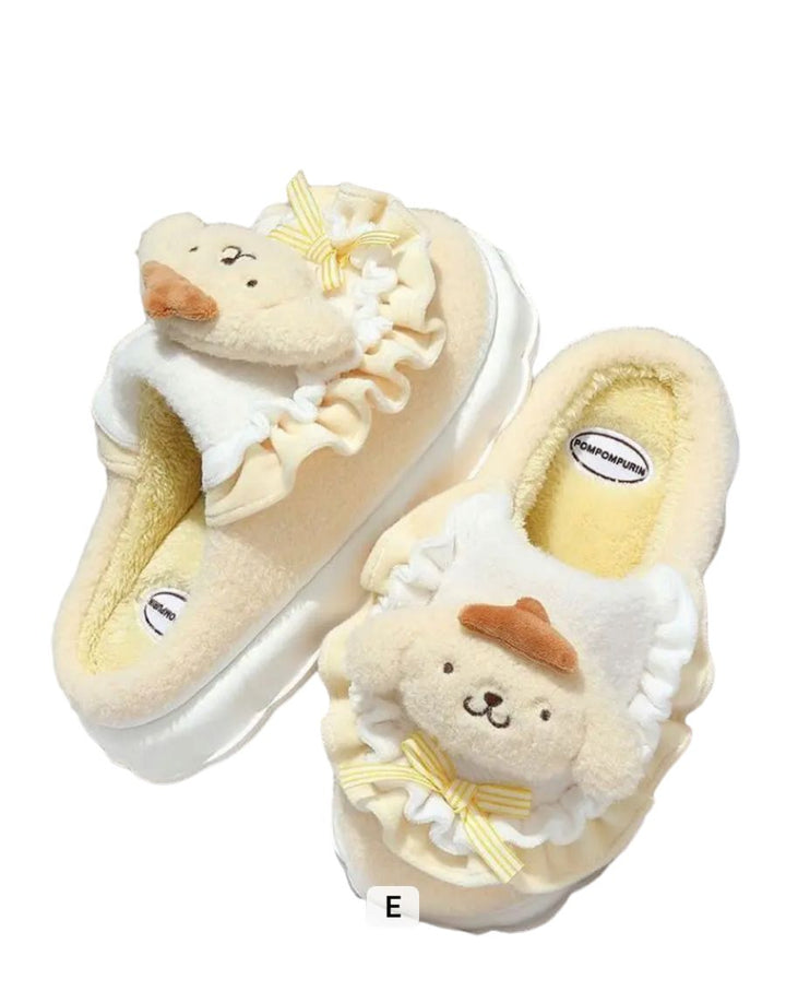 Make your time at home more fun! My Melody &amp; Cinnamoroll fluffy slippers