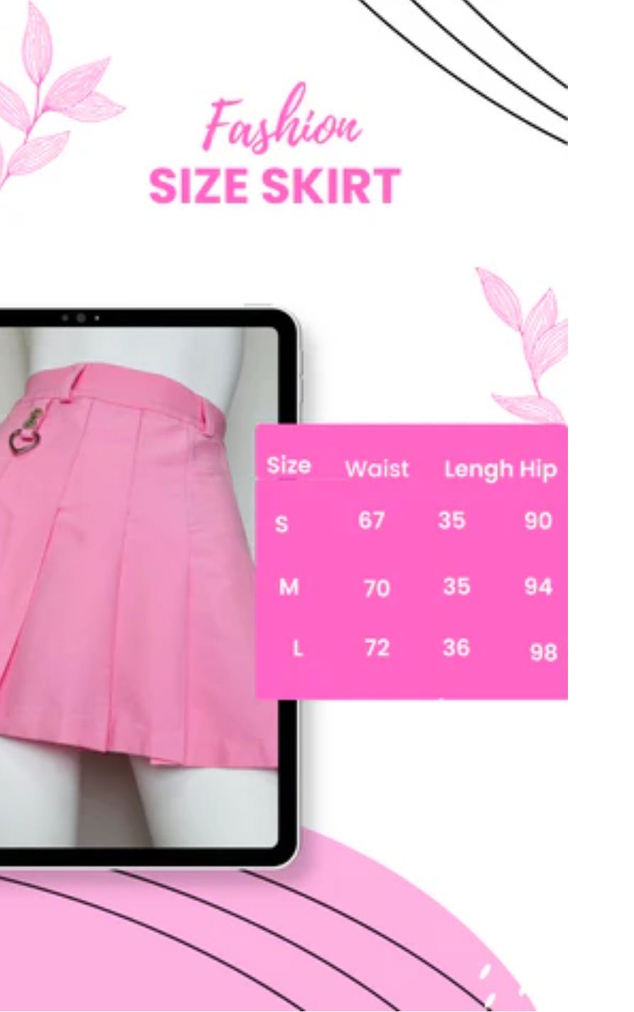 Pleated Belted Style
 "It makes your legs look longer 💖KireiShine's beautiful silhouette pleated skirt is so cute I can't stop thinking about it."