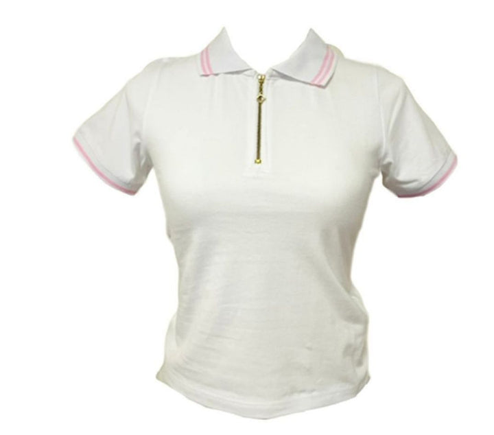 - **"Classic collared design – 100% cotton polo shirt"