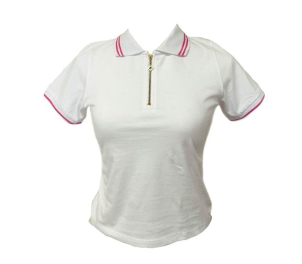 - **"Classic collared design – 100% cotton polo shirt"