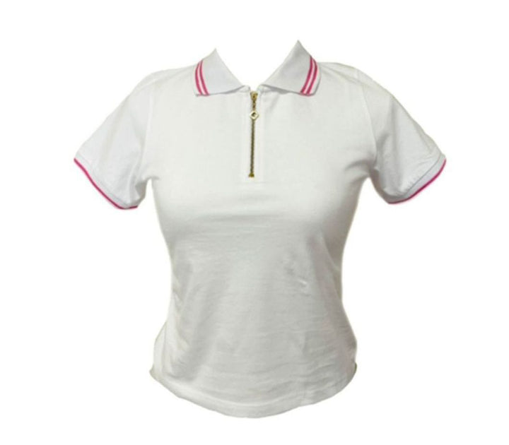 - **"Classic collared design – 100% cotton polo shirt"