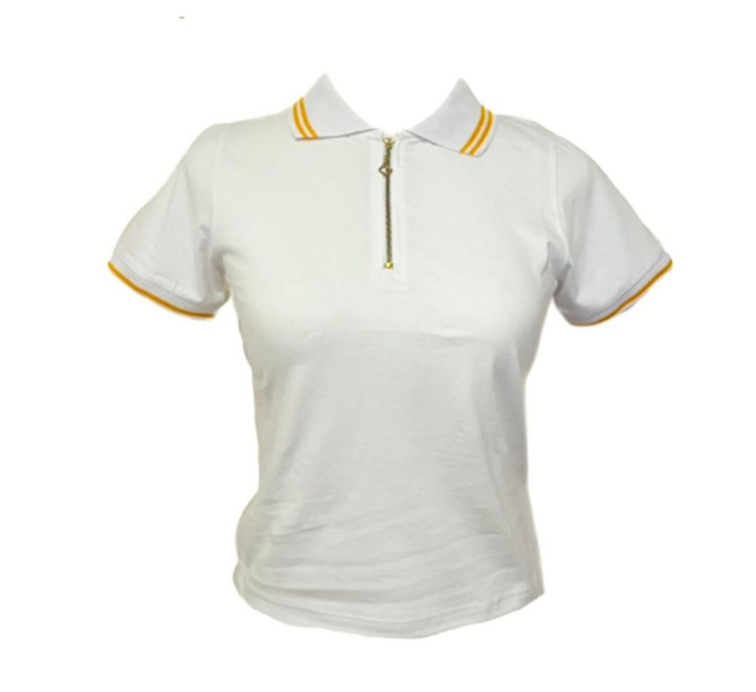 - **"Classic collared design – 100% cotton polo shirt"